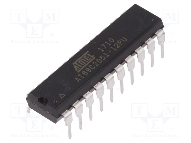 Microcontroller 8051; Flash: 2kx8bit; SRAM: 128B; Interface: UART