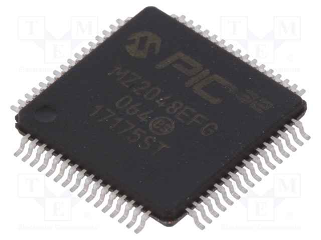 PIC microcontroller; Memory: 2048kB; SRAM: 512kB; 2.2÷3.6VDC; SMD