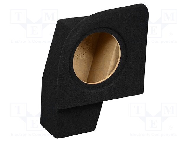 Car loudspeaker enclosure; MDF; black; textil; 15l; 250mm; 286mm