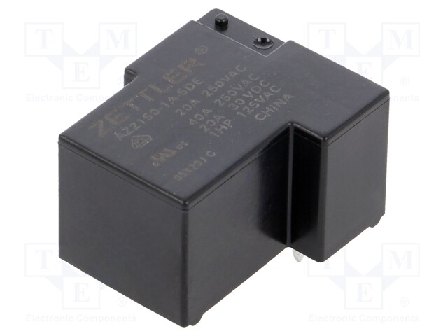 Relay: electromagnetic; SPST-NO; Ucoil: 5VDC; 40A; Series: AZ2150