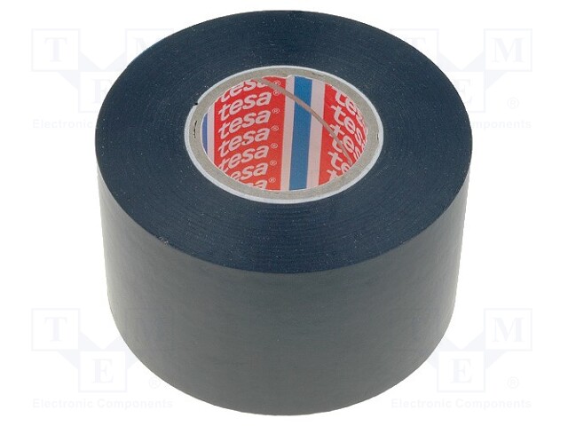 Tape: electrical insulating; W: 50mm; L: 33m; D: 130um; black; 250%