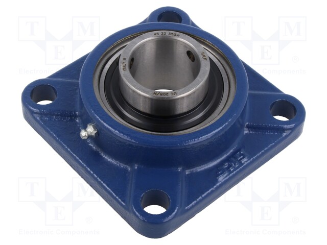 Bearing: bearing unit; adjustable grip,with square flange; 40mm