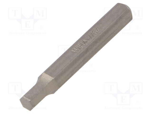 Screwdriver bit; Allen hex key; HEX 7/64"; Overall len: 28mm