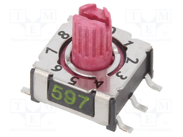 Switch: rotary; Pos: 10; 1uA/20mVDC; -50÷125°C; Mounting: SMD