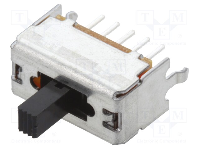 Switch: slide; Pos: 3; SP3T; 0.1A/30VDC; ON-ON-ON; Mounting: THT