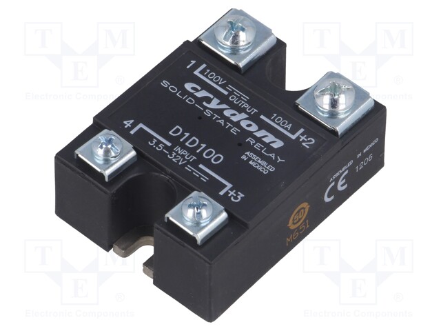 Relay: solid state; Ucntrl: 3.5÷32VDC; 100A; 1÷100VDC; Series: 1-DC