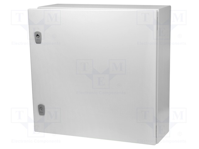 Enclosure: multipurpose; X: 600mm; Y: 600mm; Z: 200mm; CS; steel; grey