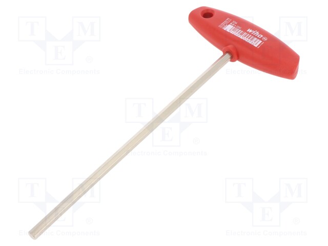 Key; hexagon keys; HEX 6mm; Overall len: 226mm; Kind of handle: T