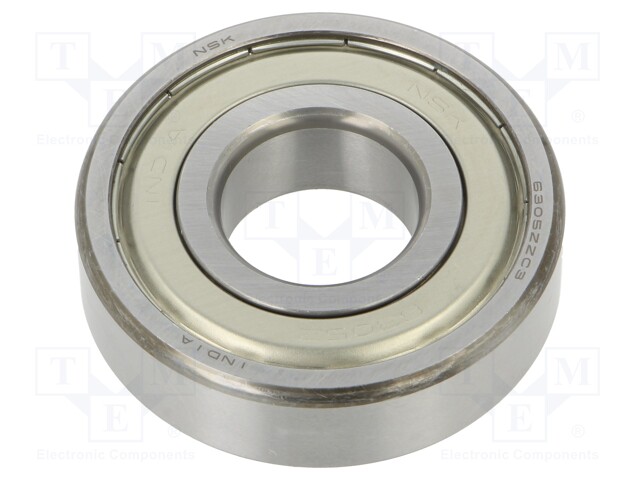 Bearing: ball; Øint: 25mm; Øout: 62mm; W: 17mm; bearing steel