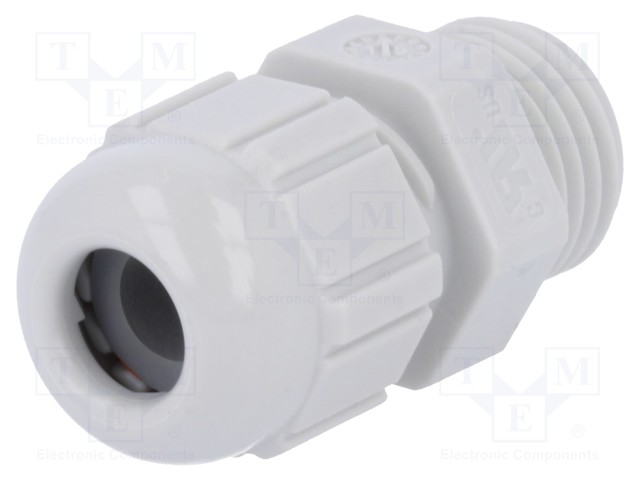 Cable gland; PG7; IP68; Mat: polyamide; light grey