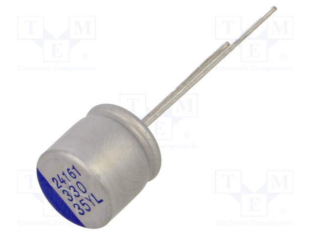 Capacitor: hybrid; THT; -55÷125°C; Body dim: Ø10x9.5mm; 330uF; ±20%