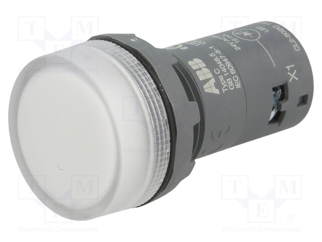 Control lamp; 22mm; CL2; -25÷70°C; Illumin: LED; Ø22mm; 24VAC; 24VDC