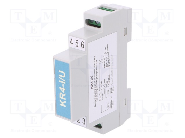 Converter: analog signals; DIN; 4÷20mA; 24VDC; IP20; 17.5x94x65mm