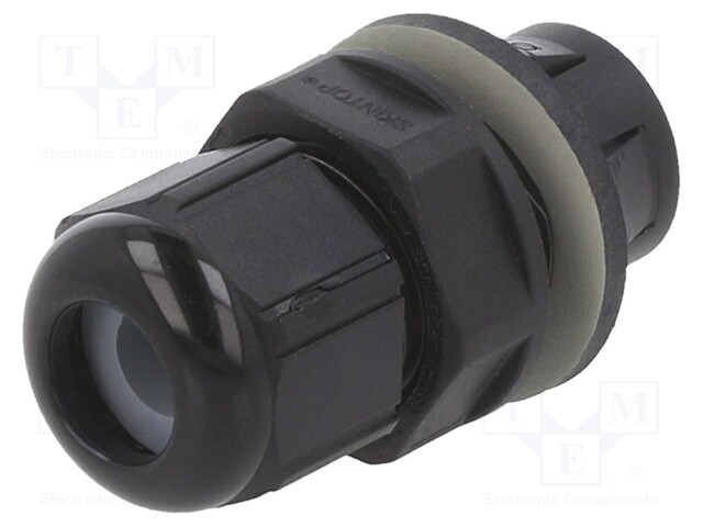 Cable gland; IP68; Mat: polyamide; black; push-in