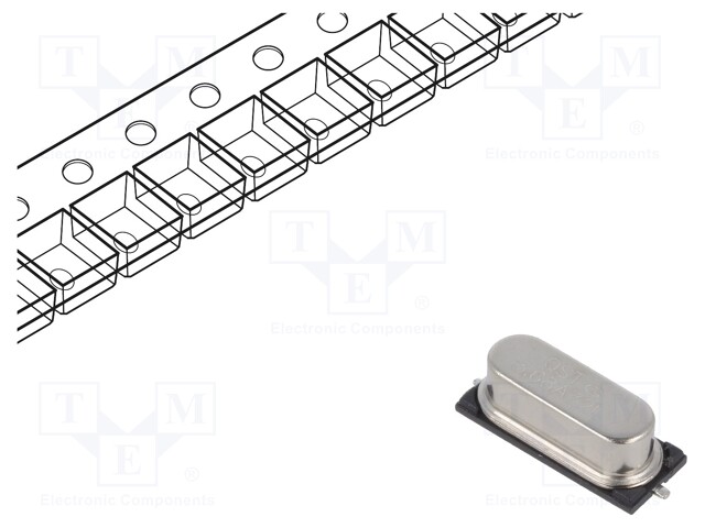 Resonator: quartz; 3.6864MHz; ±30ppm; 18pF; SMD; 12.7x4.8x3.8mm