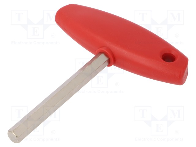 Key; hexagon keys; HEX 10mm; Overall len: 138mm; Kind of handle: T