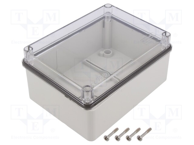 Enclosure: multipurpose; X: 118mm; Y: 158mm; Z: 76mm; SCABOX; grey