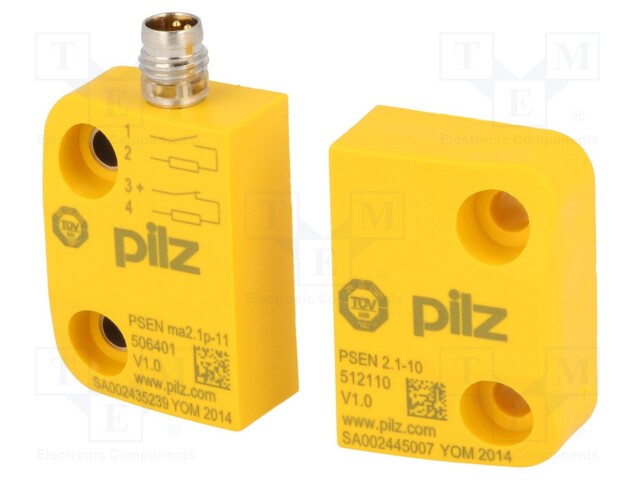 Safety switch: magnetic; Series: PSEN ma2.1p; Contacts: NC + NO