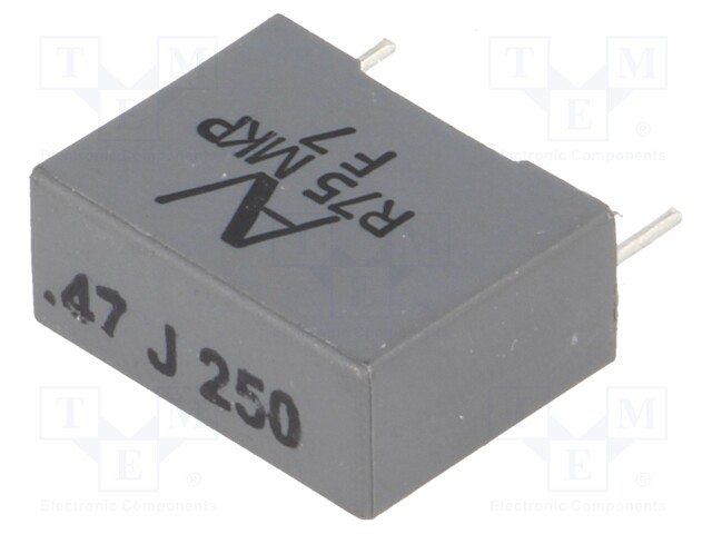 Capacitor: polypropylene; 470nF; 15mm; ±5%; 18x7.5x13.5mm; 300V/μs