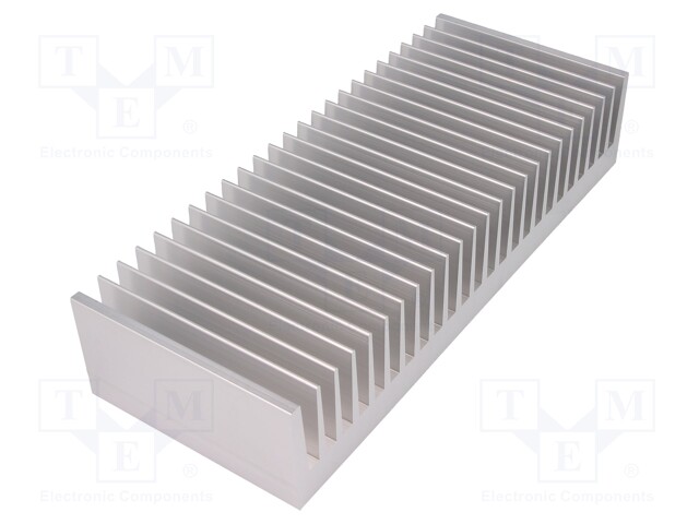 Heatsink: extruded; grilled; natural; L: 100mm; W: 250mm; H: 50mm