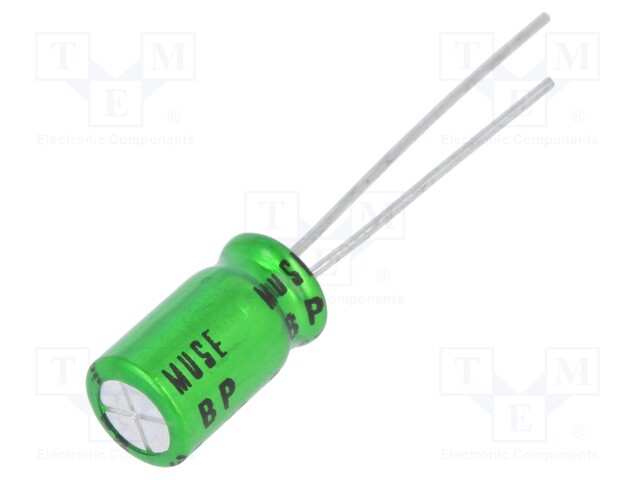 Capacitor: electrolytic; bipolar; THT; 33uF; 10V; Ø6.3x11mm; ±20%