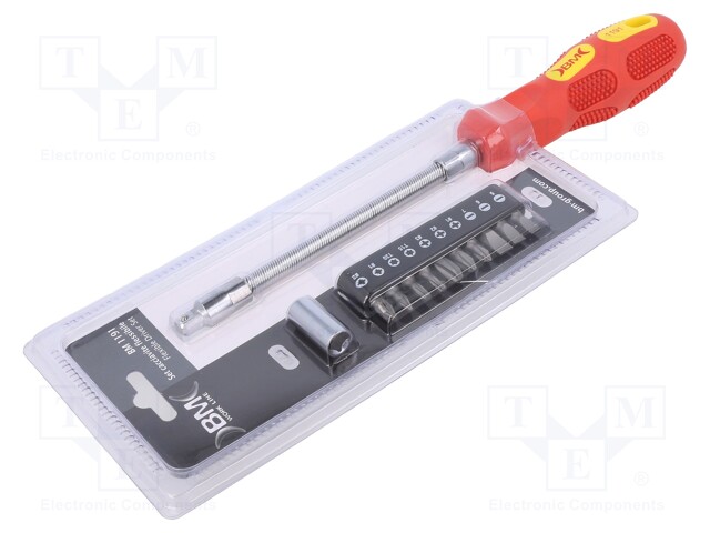 Kit: screwdrivers; Kit: screwdriver bits,screwdriving grip