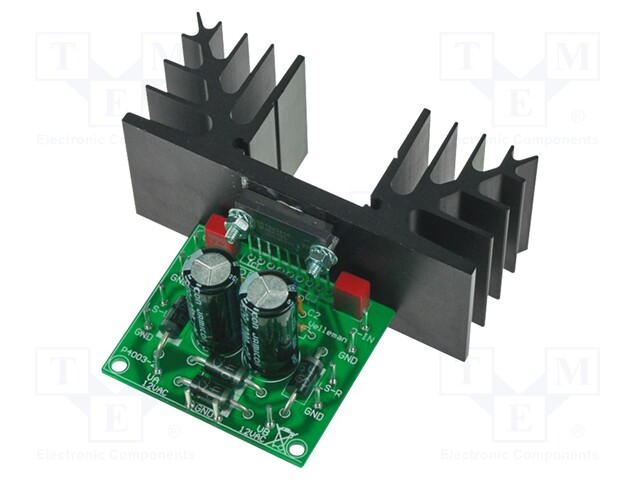 Circuit; power amplifier; 30W; Channels: 2; 12/12VAC