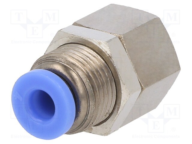 Push-in fitting; bulkhead,straight; -0.95÷15bar; Thread: Rc 1/8"