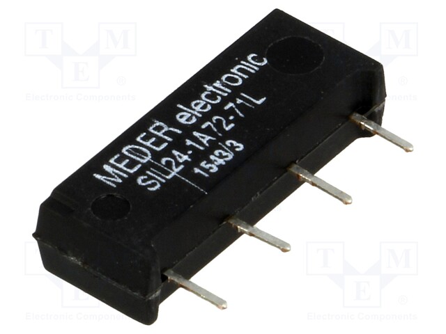 Relay: reed; SPST-NO; Ucoil: 24VDC; 1.25A; max.200VDC; max.200VAC