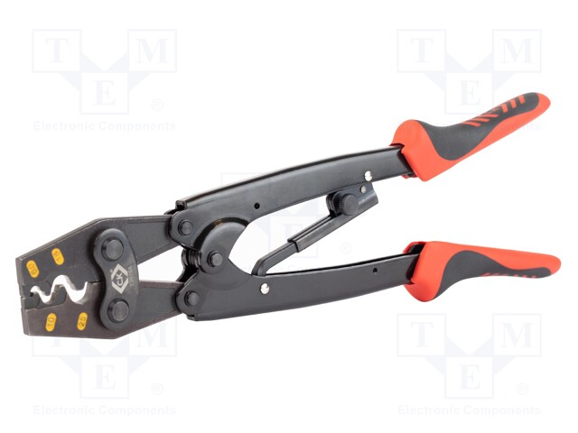 Tool: for crimping; non-insulated terminals; 6÷25mm2