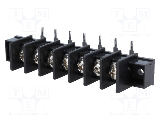 PCB terminal block; angled 90°; 9.5mm; ways: 7; 4mm2; 22AWG÷12AWG