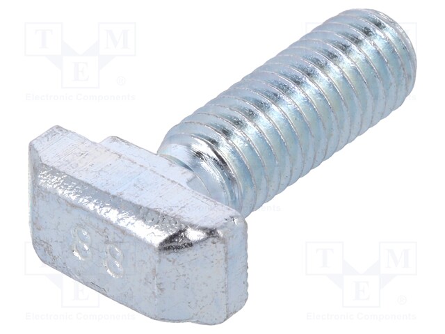 Screw; for profiles; Width of the groove: 10mm; L: 25mm; steel