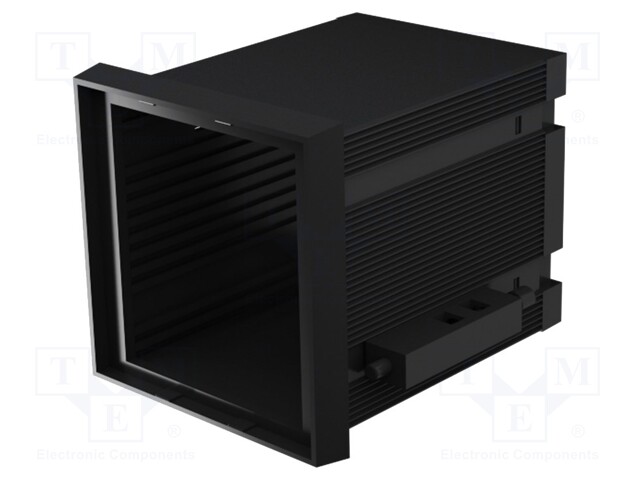 Enclosure: panel; X: 72mm; Y: 72mm; Z: 75mm; ABS + PC,PPO; black