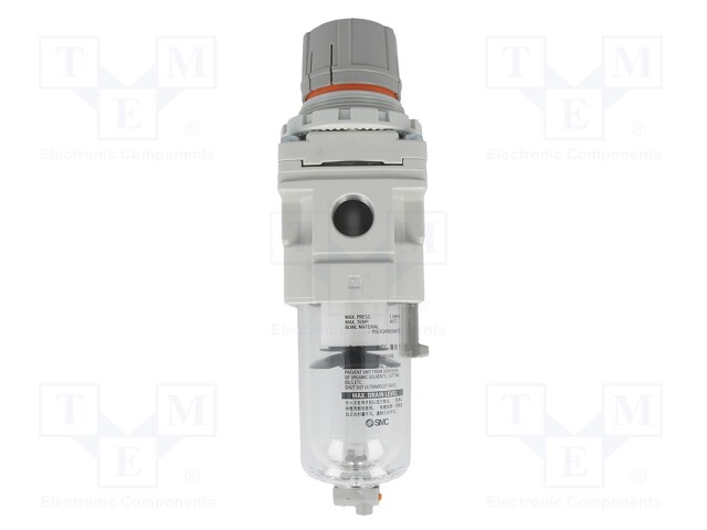 Compressed air regulator; G 3/8"; inside; 1250l/min; 5um; -5÷60°C