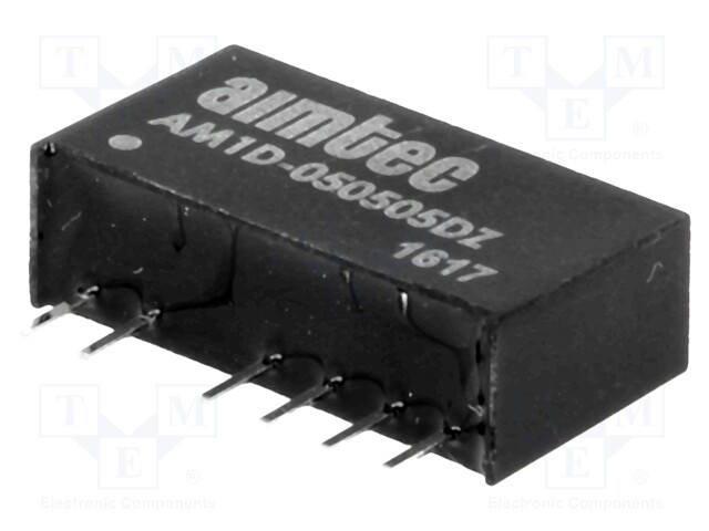 Converter: DC/DC; 1W; Uin: 4.5÷5.5V; Uout: 5VDC; Uout2: -5VDC; SIP7