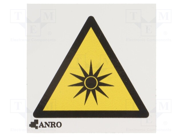 Safety sign; warning; self-adhesive folie; W: 50mm; H: 50mm