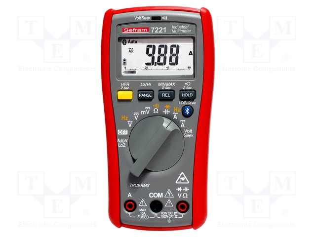 Digital multimeter; LCD (6000),bargraph,with a backlit; 3x/s