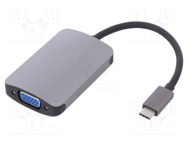 Adapter; USB 3.1; D-Sub 15pin HD socket,HDMI socket,USB C plug