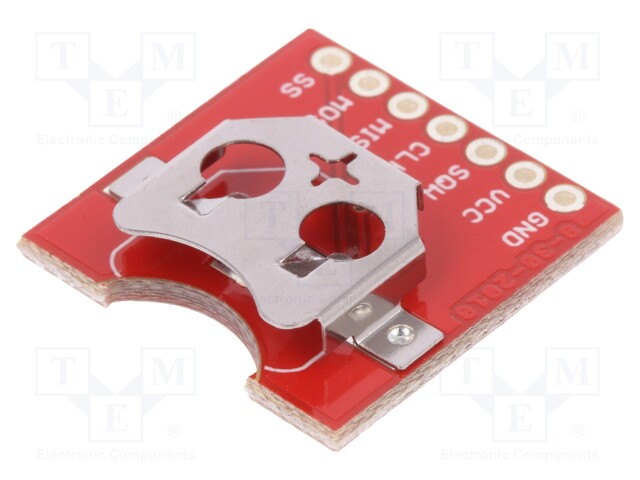 Module: RTC; DS3234; SPI; 5VDC; RTC battery,pin strips; 21x21mm