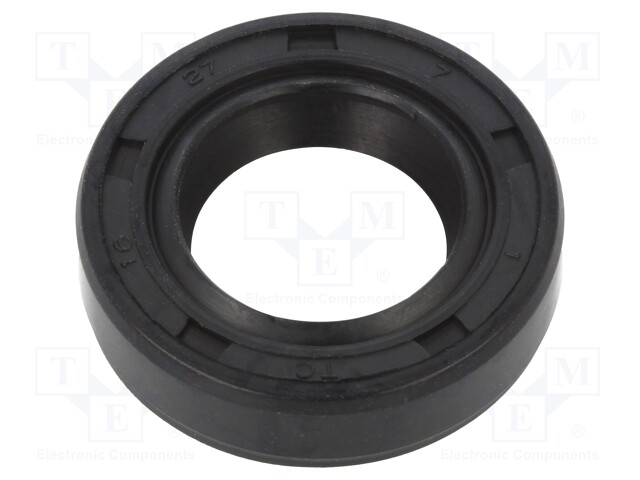 Oil seal; NBR; D: 7mm; -40÷100°C; Shore hardness: 70; Øhole: 27mm