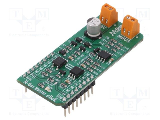 Click board; transceiver; UART; MC33072ADR2G,VOM452; 3.3/5VDC