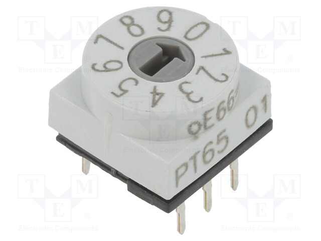 Switch: rotary; Pos: 10; 1uA/20mVDC; -20÷70°C; Mounting: THT