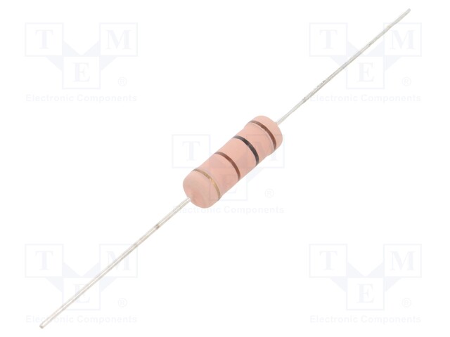 Resistor: metal oxide; THT; 100Ω; 5W; ±5%; Ø6x17mm; axial