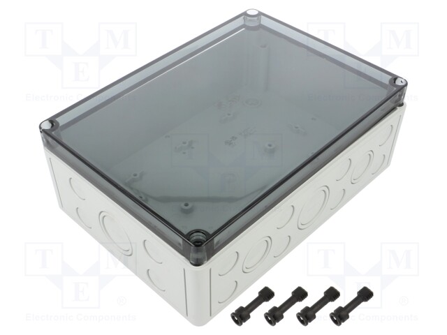 Enclosure: multipurpose; X: 180mm; Y: 254mm; Z: 90mm; TK PC; grey