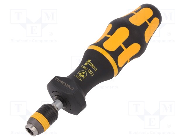 Screwdriver; dynamometric,adjustable,ESD; 155mm; Meas.accur: ±6%