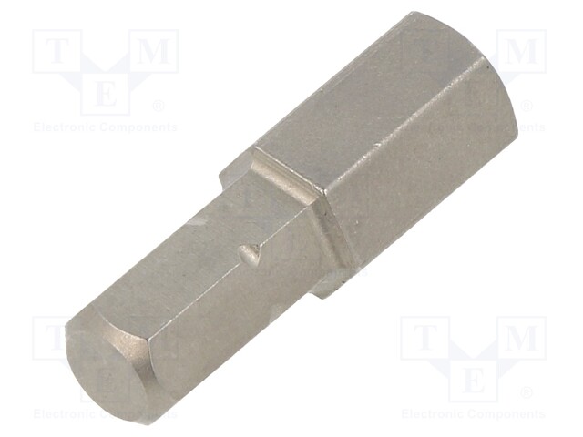 Screwdriver bit; Allen hex key; HEX 8mm; Overall len: 25mm