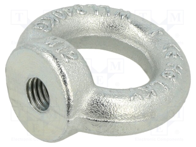 Lifting eye nut; eye; M12; steel; Plating: zinc; DIN: 582; 30mm