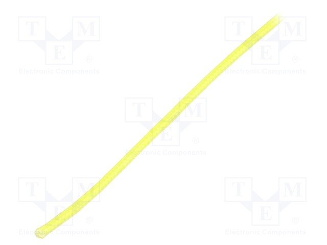 Insulating tube; yellow; -30÷155°C; Øint: 500um; L: 10m; 3kV/mm