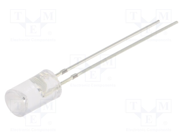 LED; 5mm; yellow; 100÷150mcd; 120°; Front: recessed; 12V; -30÷85°C