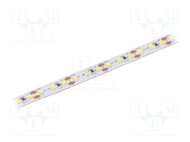 LED tape; white cold; 2835; 12V; LED/m: 120; 10mm; IP20; 9.6W/m